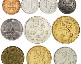 フィンランドのコイン コレクション: スオミ ペニ & マルカ、1952