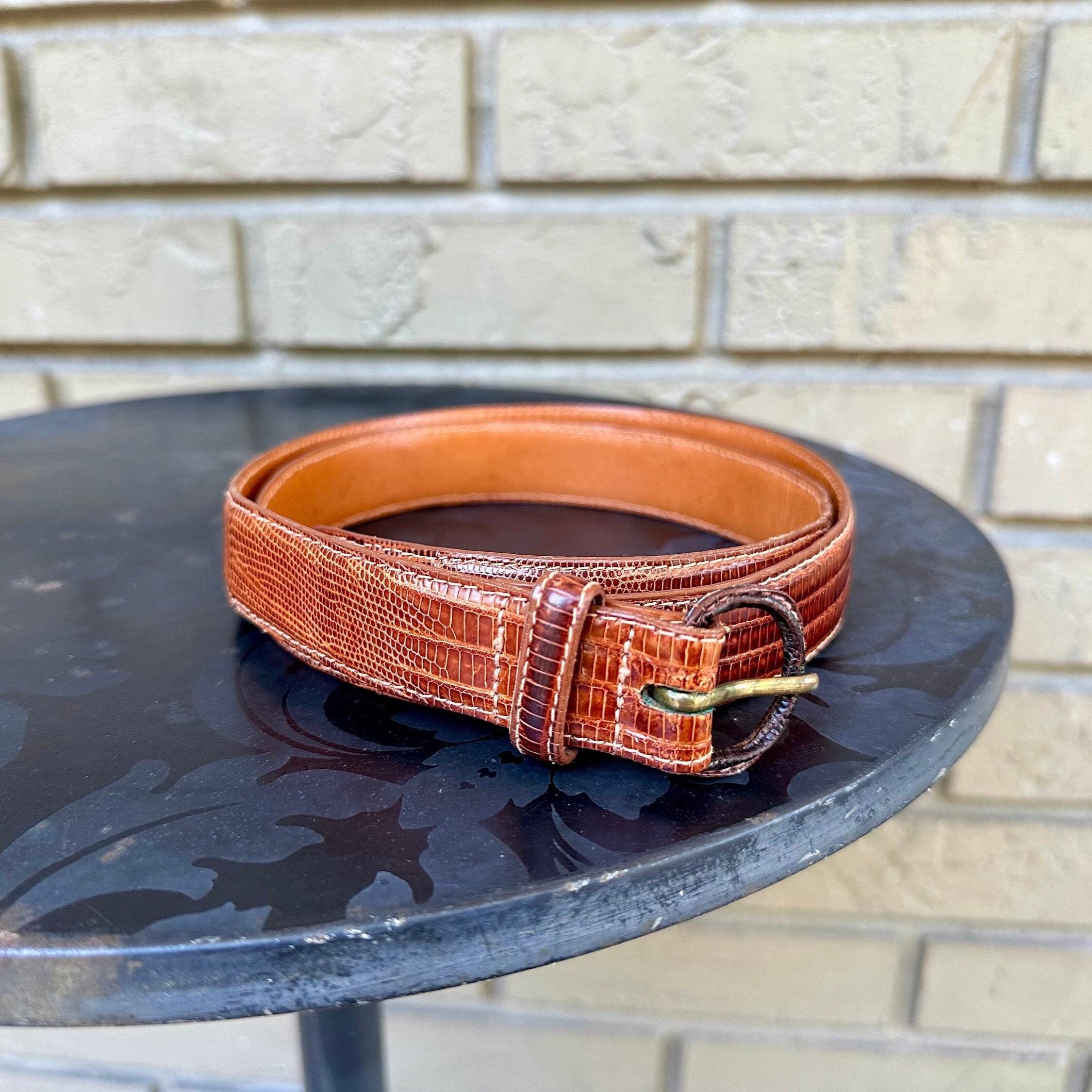 ヴィンテージ ポロ ラルフローレン ブラウン リザードベルト | サイズ