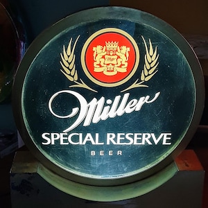 70s Miller Special Reserve Ad Lite With Bass Colored Bottom