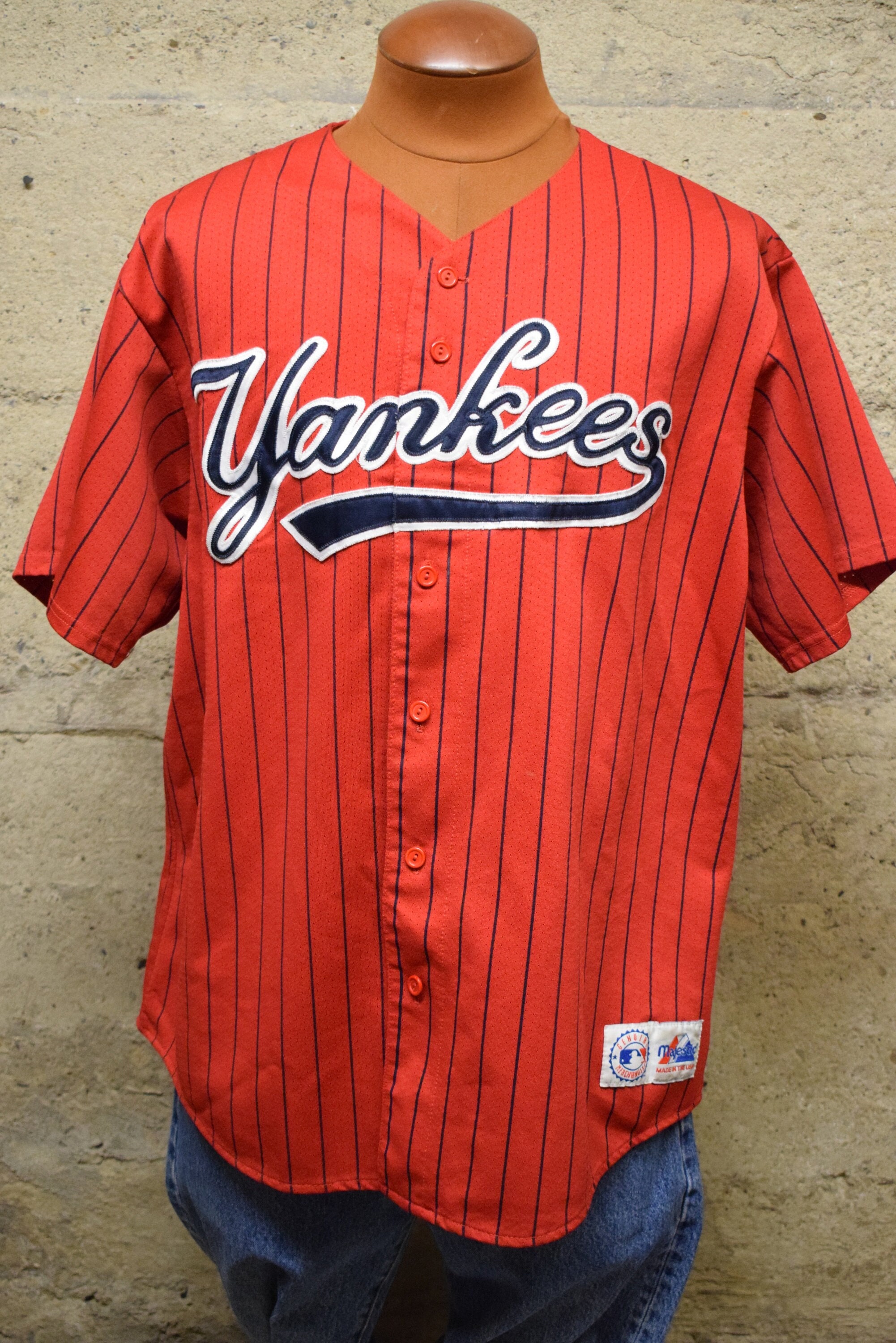 Vintage 90s New York Yankees Majestic MLB Jersey (XXL) - Etsy