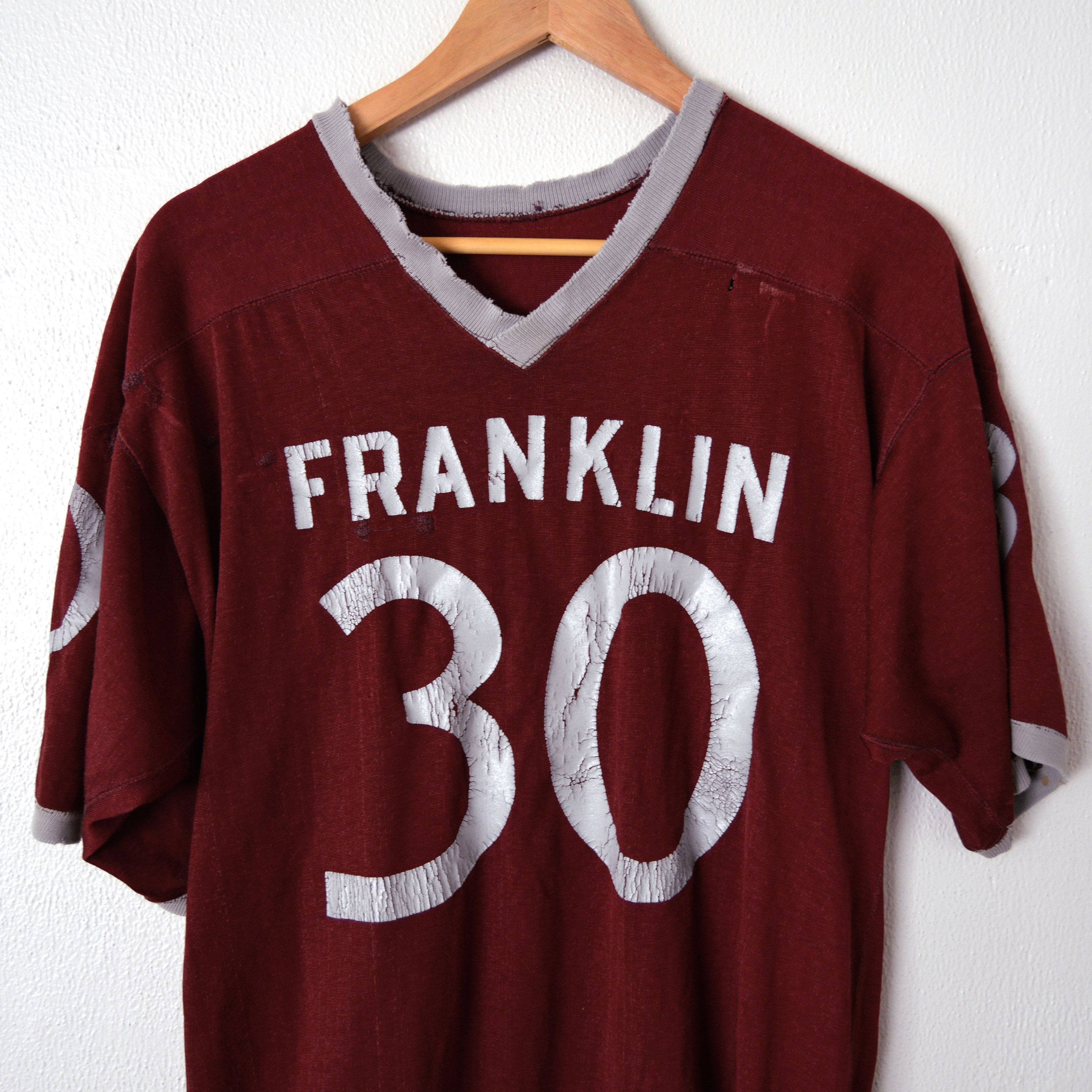 Vintage 1960s Champion Jersey | 60s Football Jersey #30 Franklin
