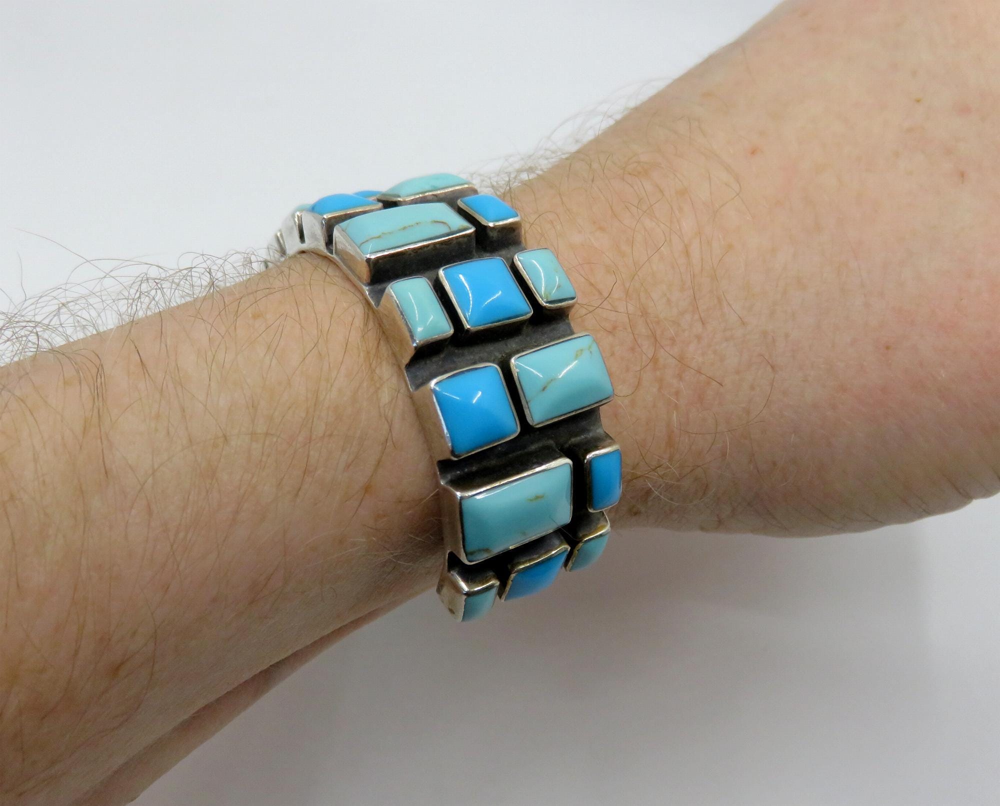 ヴィンテージ JSF Taxco メキシコ スターリング シルバー バングル