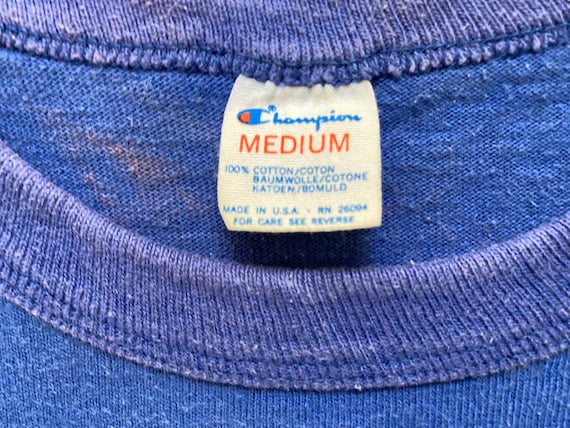 80s CHAMPION Logo T Shirt Medium Made in Usa Vintage Champion