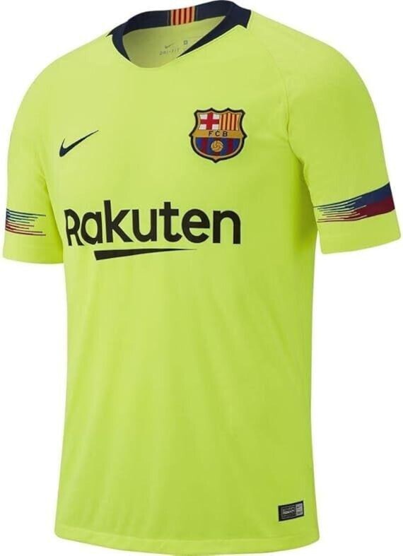 2018-2019 Barcelona Football Club Away Jersey Shirt Small Soccer