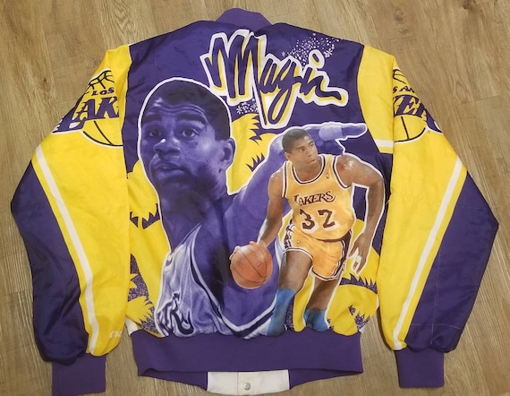 Original 1990-1991 LA Lakers Jacket,lakers Chalkline Jacket