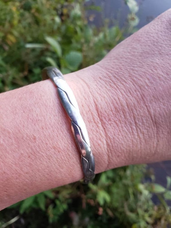 Vintage Taxco Mexico Silver Bangle Bracelet - Etsy