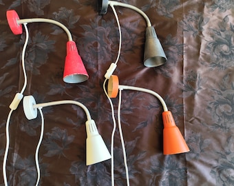 Very Unique Ikea Kvart Floor Lamp Red Vintage. - Etsy