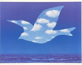 ルネ・マグリット展ポスター - マジック・ブルー - シュルレアリスム