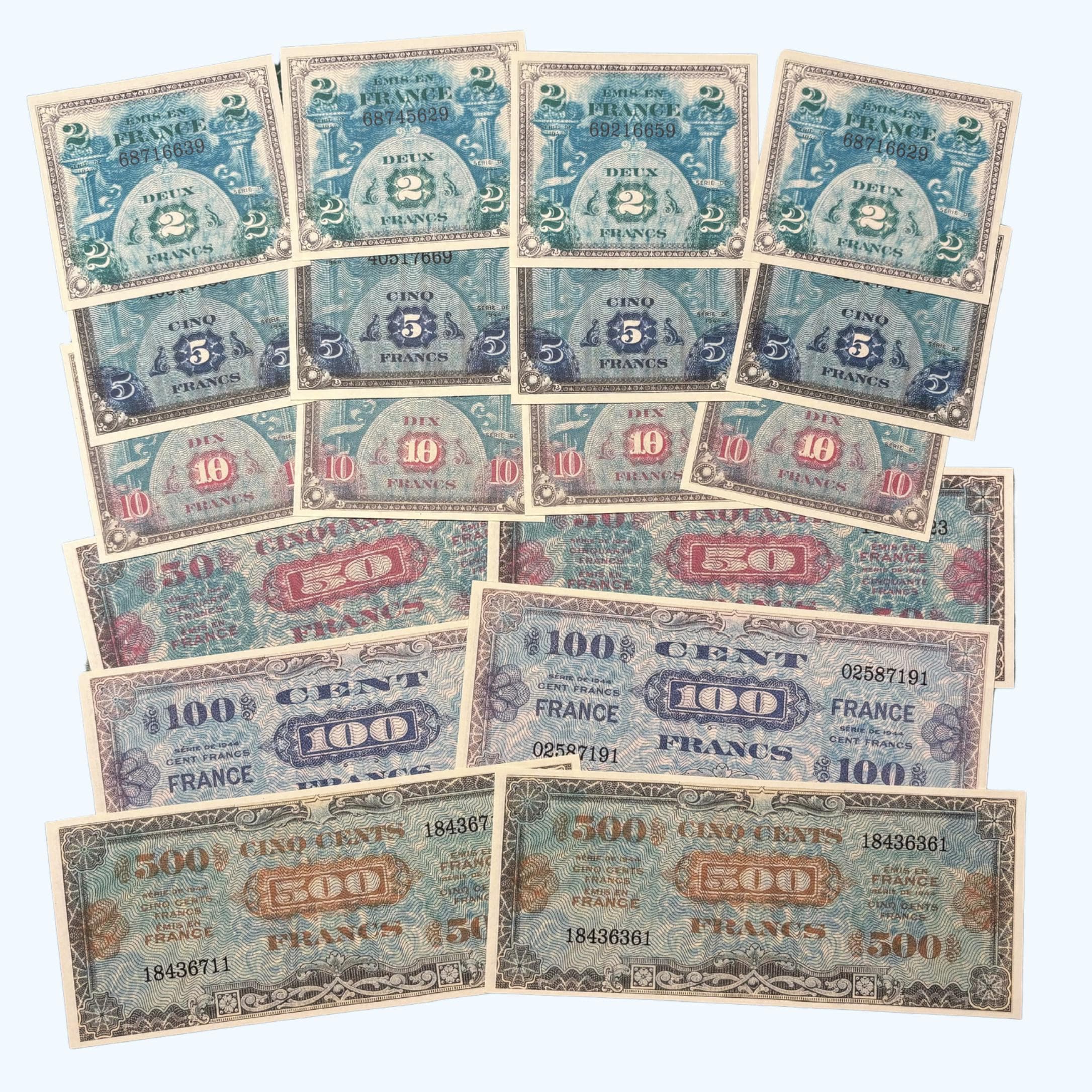 Invasion Currency French Francs, D-day Currency, US Army