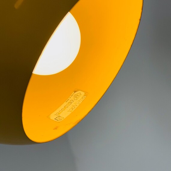 Space Age Adjustable Wall Lamp by Kontakt-werkstätten, Yellow Mid