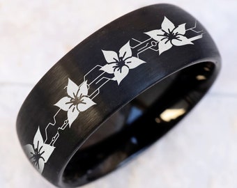 Silver Metal Nier Automaton Nier Automata Ring, Black Box Ring