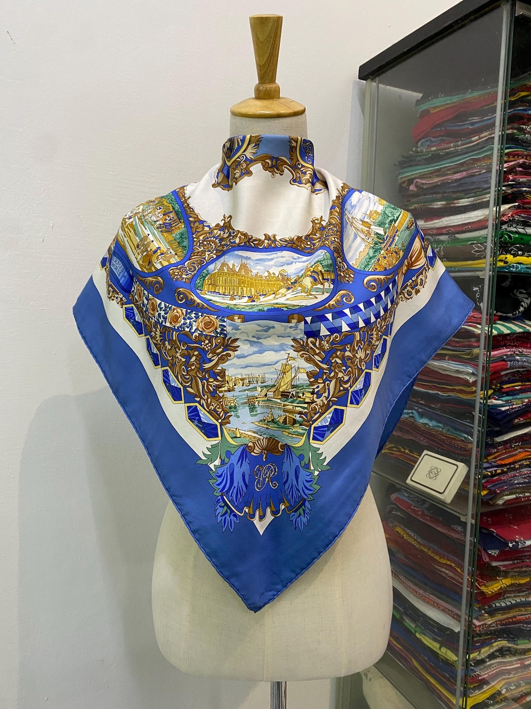 ヴィンテージ エルメス L'Entente Cordiale シルクスカーフ エルメス