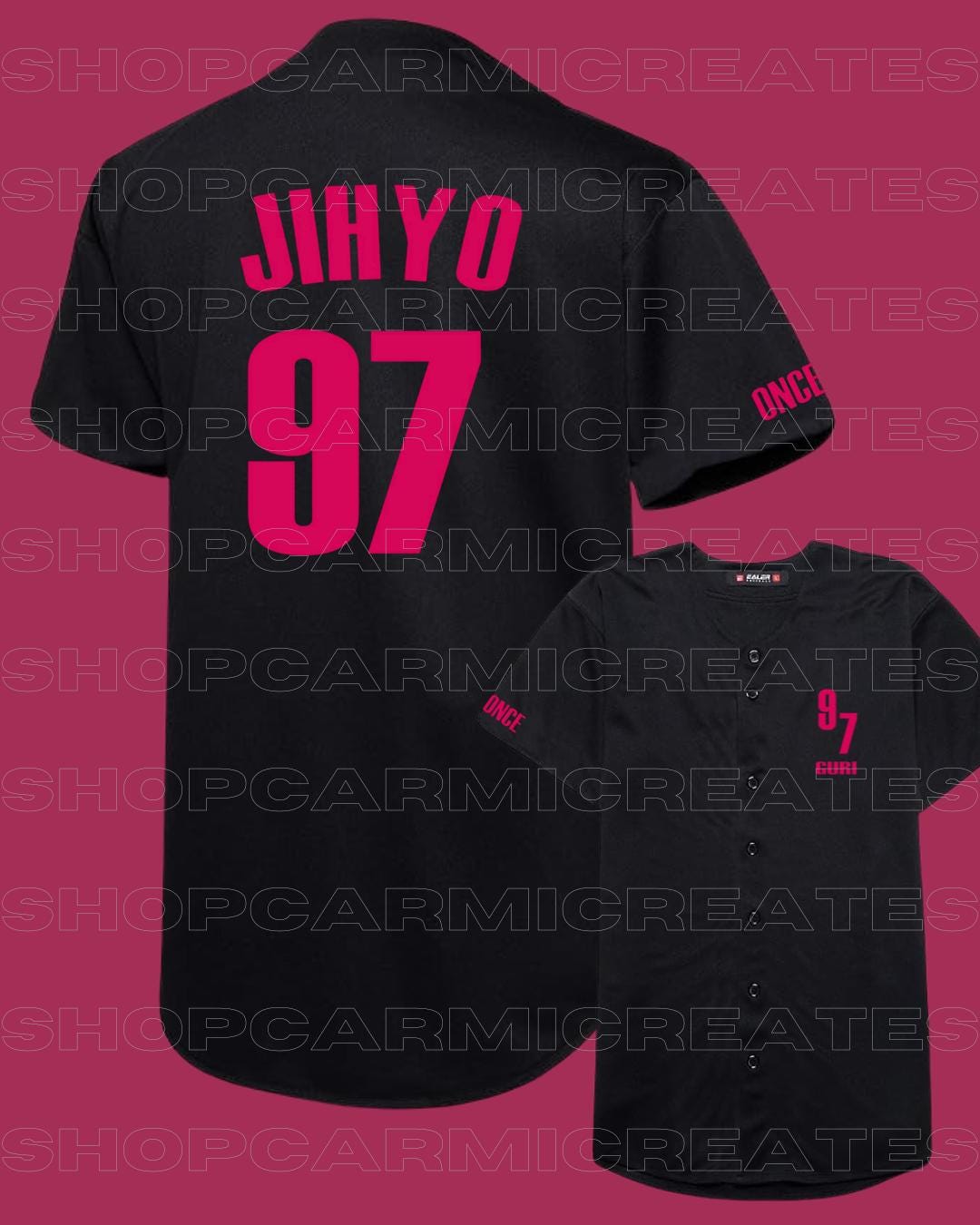 Jihyo 97 Baseball Jersey - Kpop Fanmade Merch - Once Fandom Gift