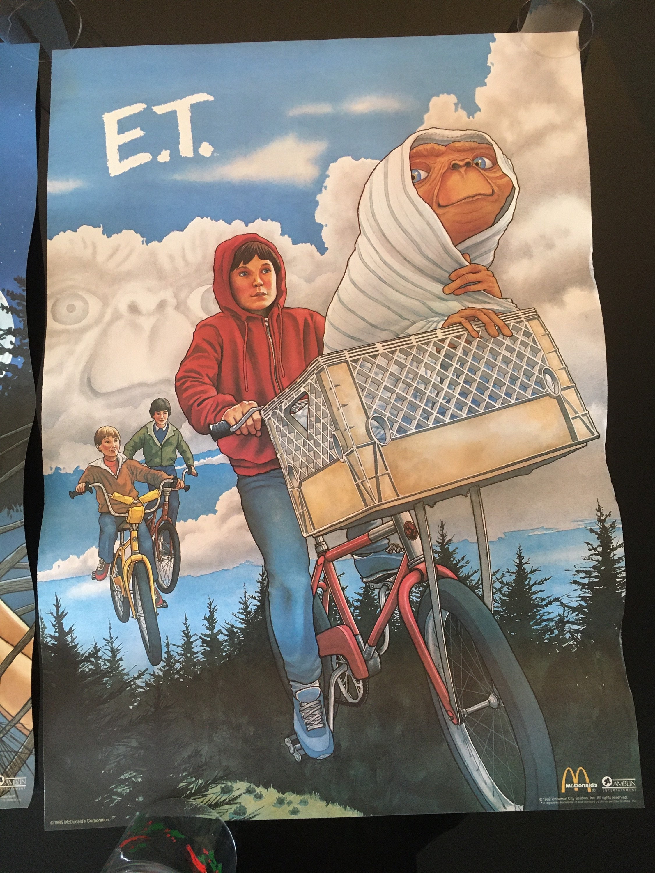 E.T. Set of 4, Movie Promotion Posters From Mcdonalds in 1985. - Etsy