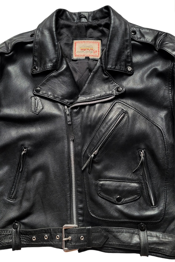 Original Rare Vintage 80s Lee Trevor Oversized D Pocket Motorcycle