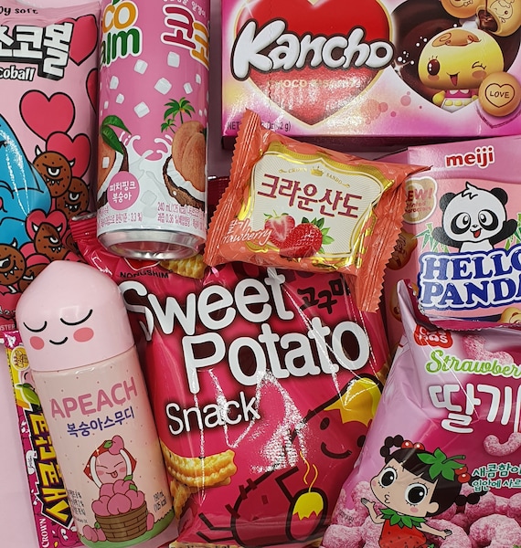 Pink Korean Snack Box - Great Value! - Etsy