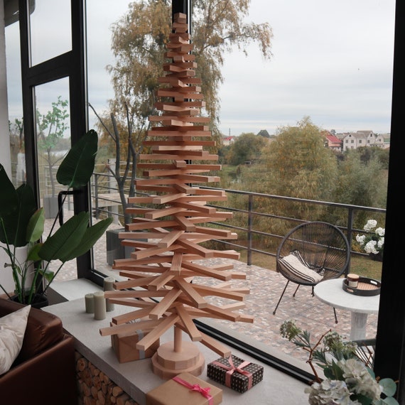 X Large Futuristic Wooden Christmas Tree 2025-2026
