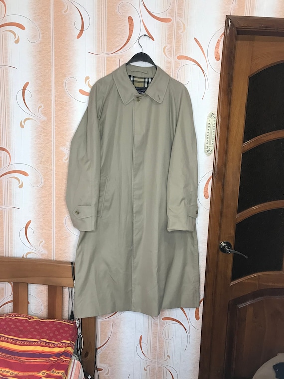 Vintage Burberrys Nova Check Trench Coat 90s Size 48 - Etsy