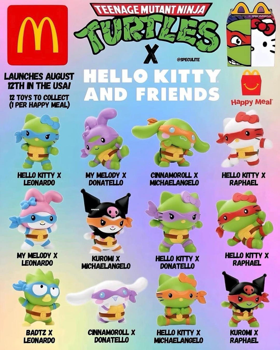 Teenage Mutant Ninja Turtles X Hello Kitty and Friends - Etsy