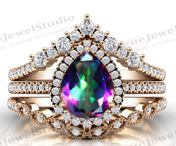 UZU トカゲ ミスティックトパーズ リング ゼルダにインスパイアされた