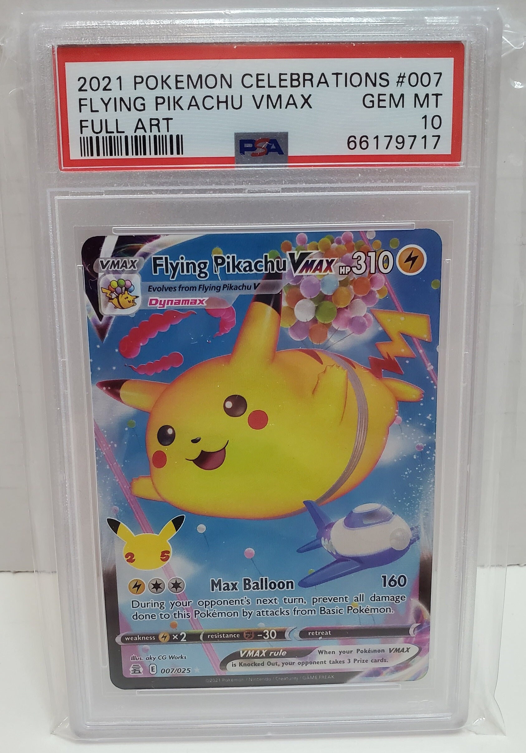 PSA10】ピカチュウVMAX 25th PSA 10 Pikachu VMAX 006/015 25th