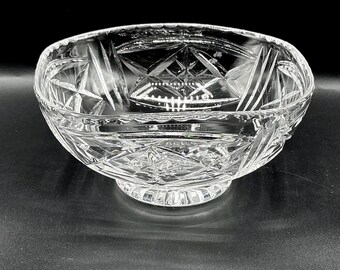 ヴィンテージ リードクリスタル フルーツボウル、ダイヤモンド