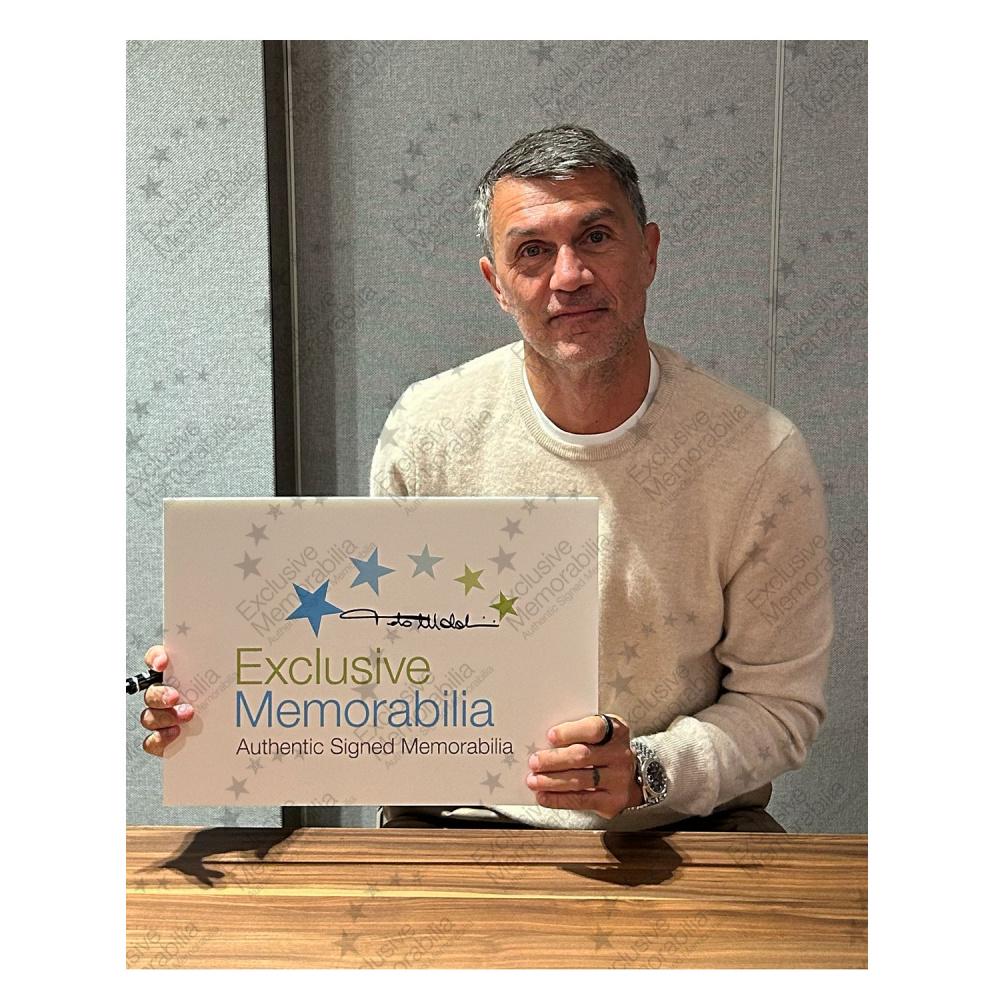 パオロ・マルディーニ直筆サイン入り 2000-01 イタリア代表 ホーム