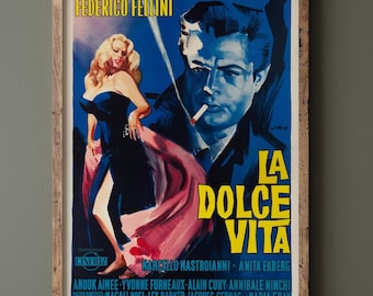 アマルコルド映画ポスター - フェデリコ・フェリーニ - ヴィンテージ