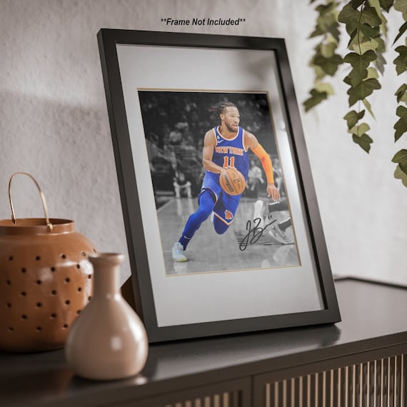 ジェイレン・ブランソン ニューヨーク・ニックス 直筆サイン入り写真