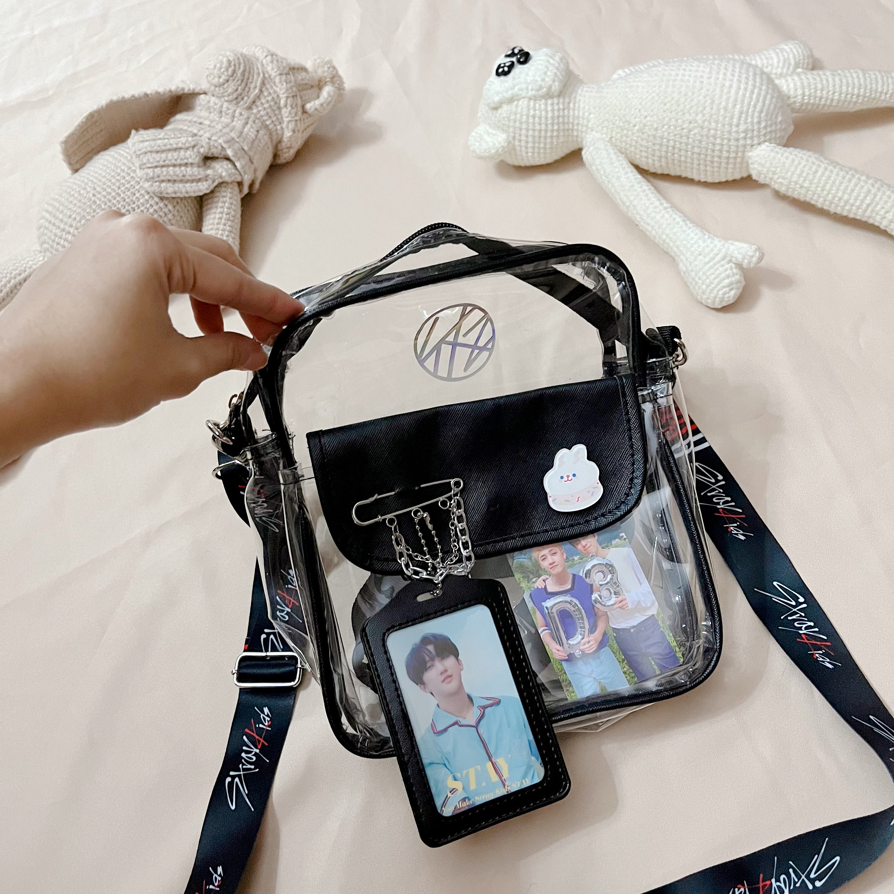 SKZ Black Stadium Clear Cross Bag for STAY Concert - Etsy