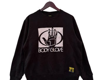 Vintage!! 80s BODY GLOVE Big Spell Out Big Logo Sweater Sweatshirt