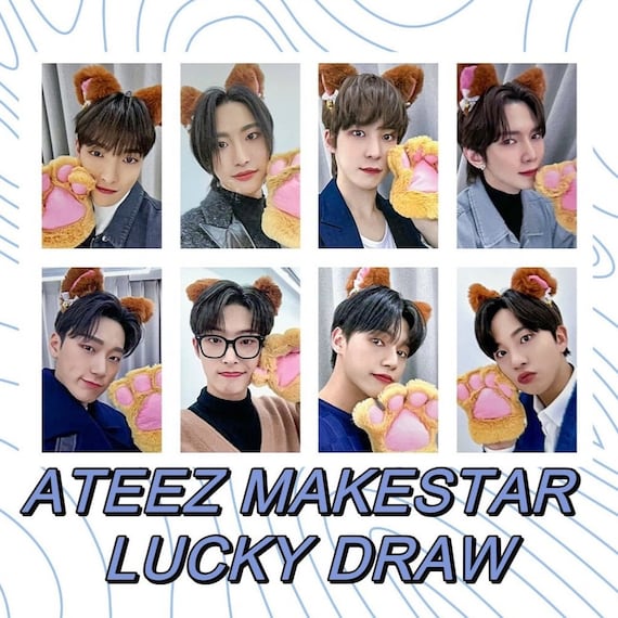 ATEEZ [official] Makestar 3.0 Lucky Draw Crazy Form Cat San