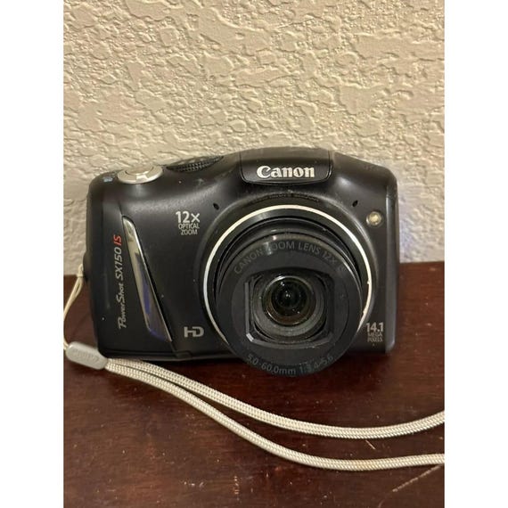 Canon Powershot SX150 IS 14.1MP Digital Camera Black - Etsy