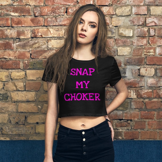 Snap My Choker Crop Top - Etsy