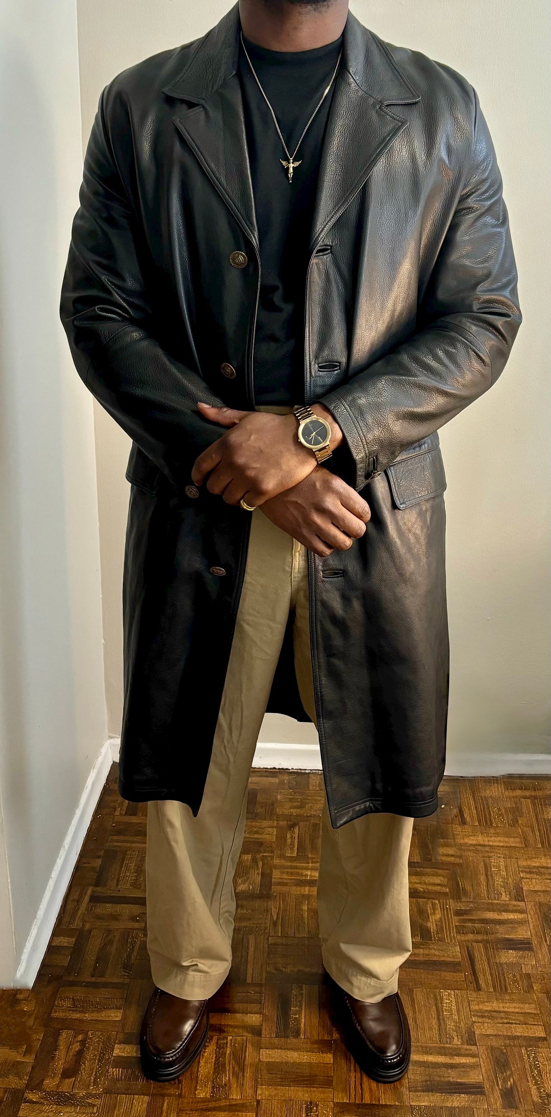 Original 90s Gianni Versace Leather Jacket Unisex - Etsy