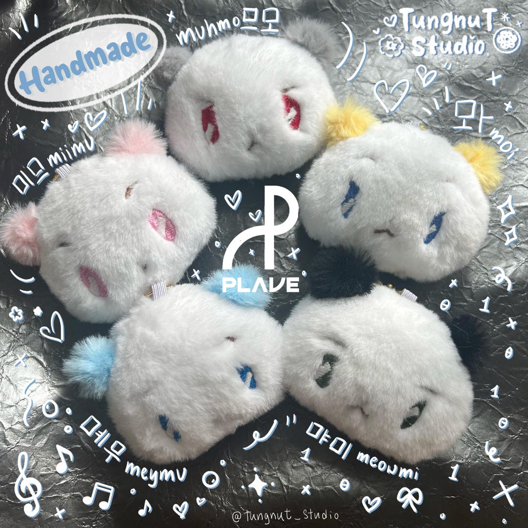 PLAVE MMMM Fanart Plushie: Handmade Kpop Art Doll Keyring - Etsy