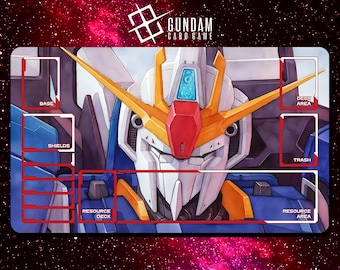 ガンダムゼータプレイマット - ガンダムカードゲーム - 24インチ x 14