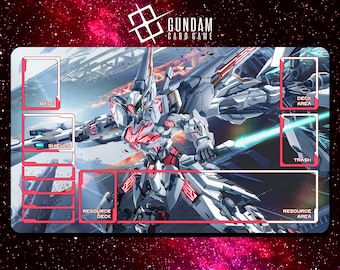 ガンダムゼータプレイマット - ガンダムカードゲーム - 24インチ x 14