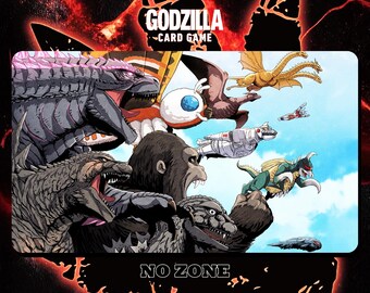 怪獣プレイマット - ゴジラ カードゲーム - 24インチ x 14インチ (600