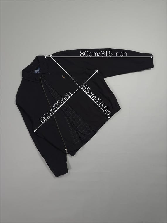 90年代 ポロ ラルフローレン ハリントンジャケット - ブラックカラー