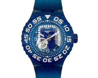 Swatch Watch Vintage Newer Gents X-rated Xx-rated Purple SUOV401