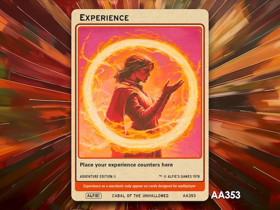 Experience Counter Token for MTG - Alfie's Adventure by Alfie