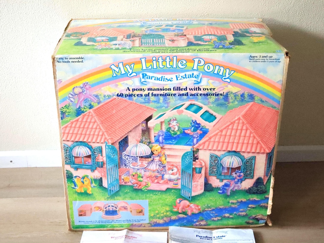 G1 Paradise Estate My Little Pony, Vintage 80s, Villa House Almost