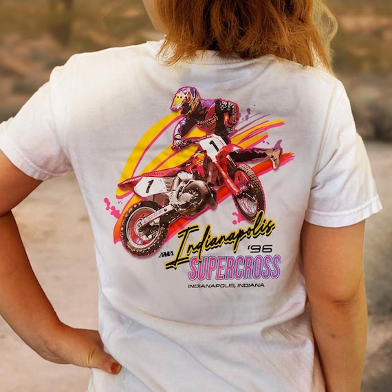 Unisex Jeremy Mcgrath 1996 Indianapolis SX Shirt - Vintage