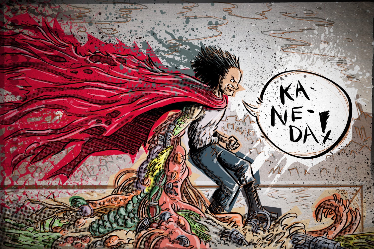 アキラ アートプリント、鉄雄、アキラ ポスター、アニメ、マンガ