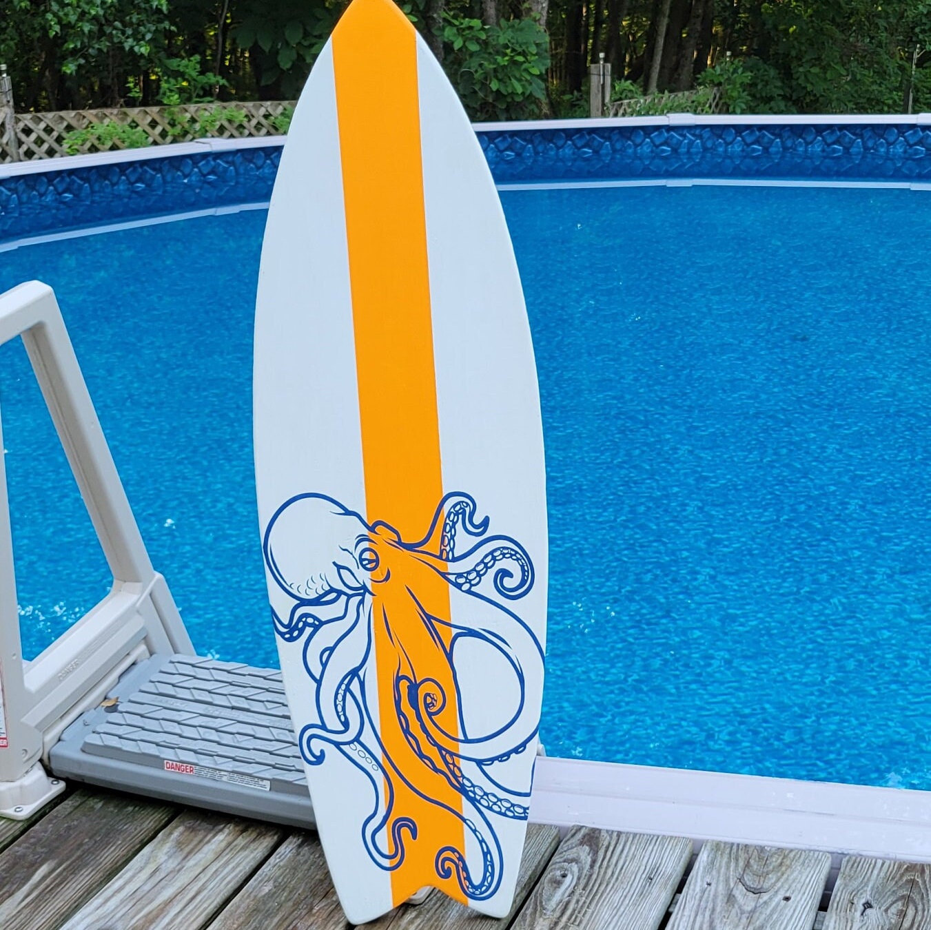 Octopus Surfboard - Etsy