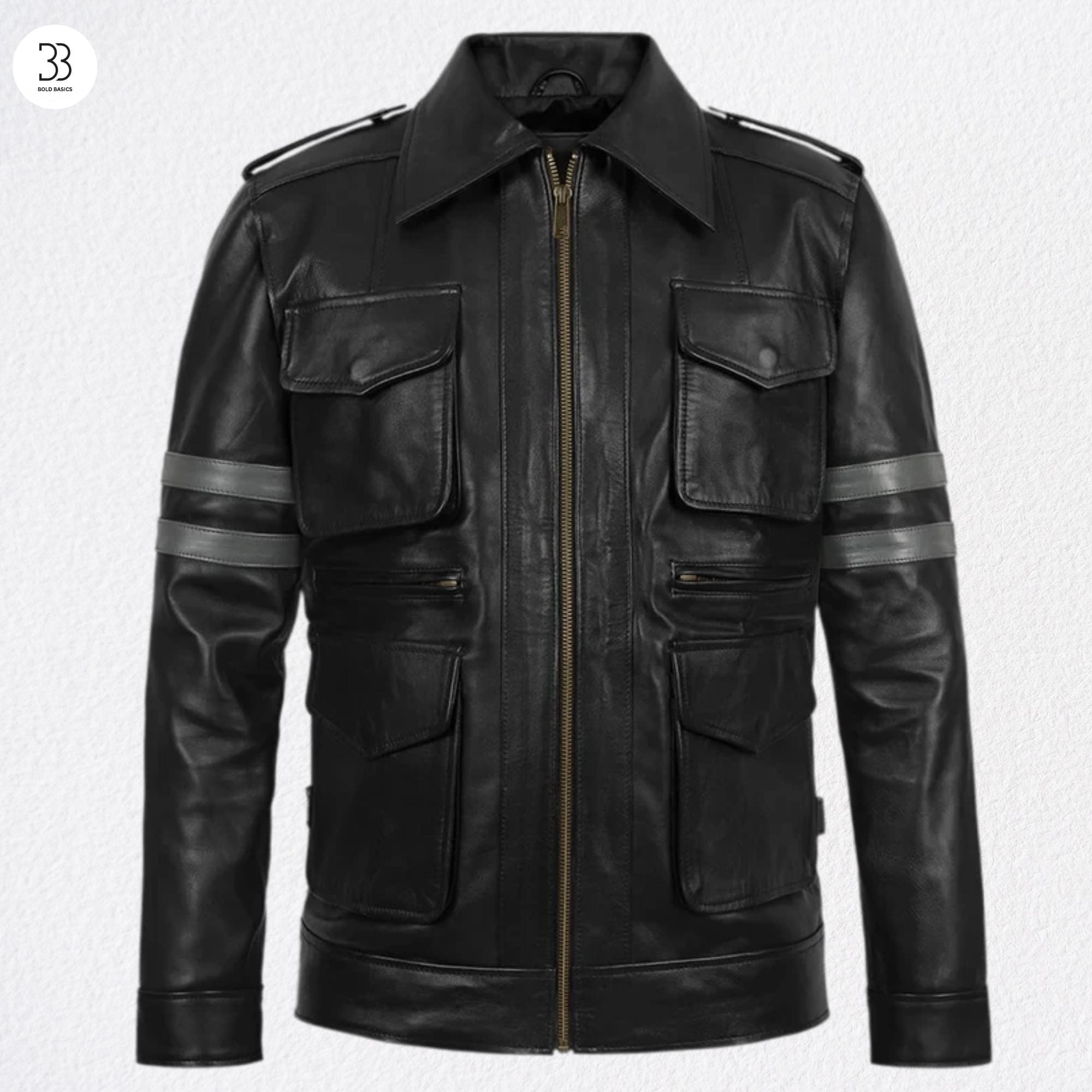 バイオハザード6 レオン・S・ケネディ レザージャケット、ブラック