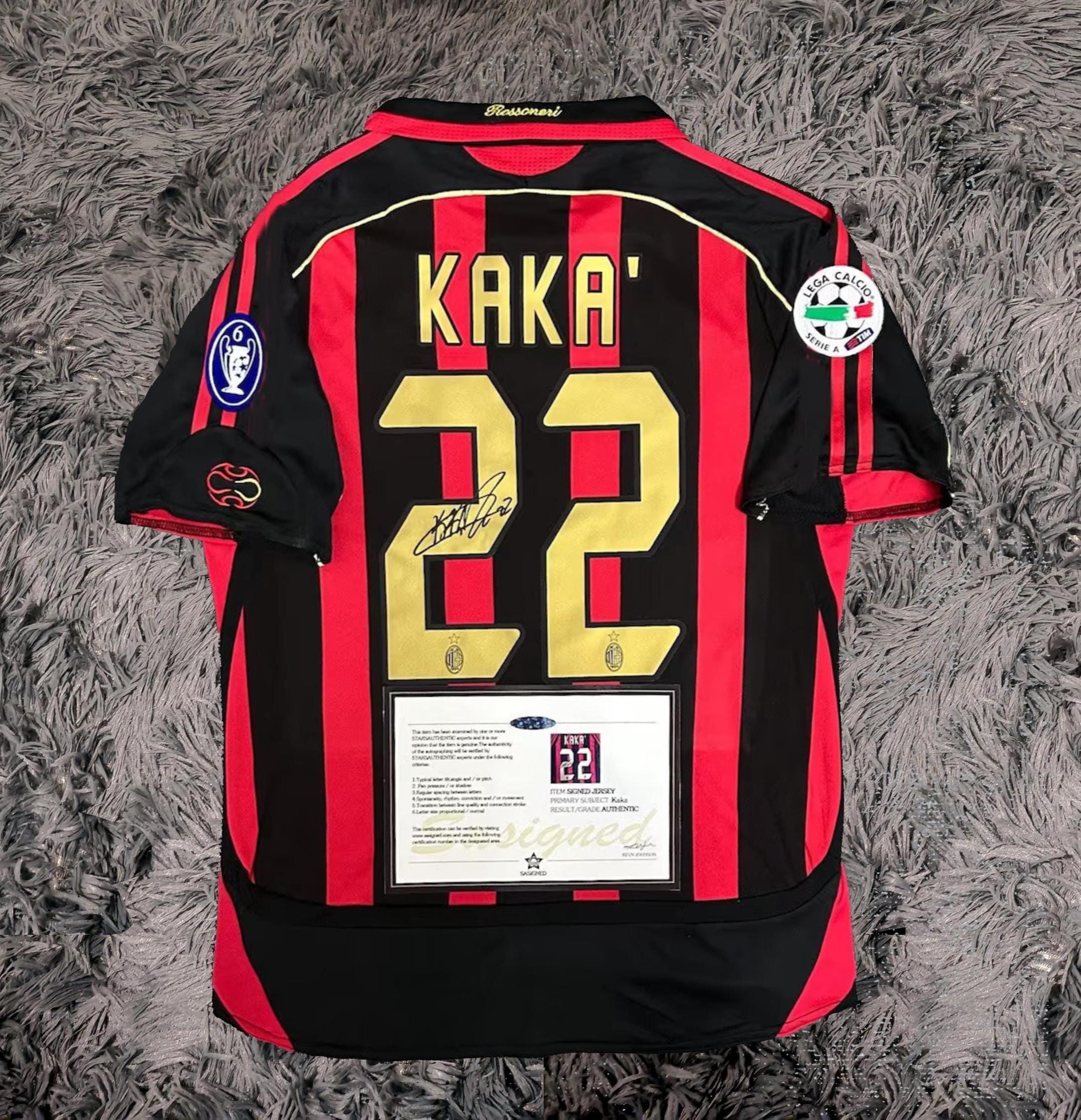 Kaka SIGNED AC Milan 06/07 Home Jersey/shirt - COA - 2006 Retro - Etsy