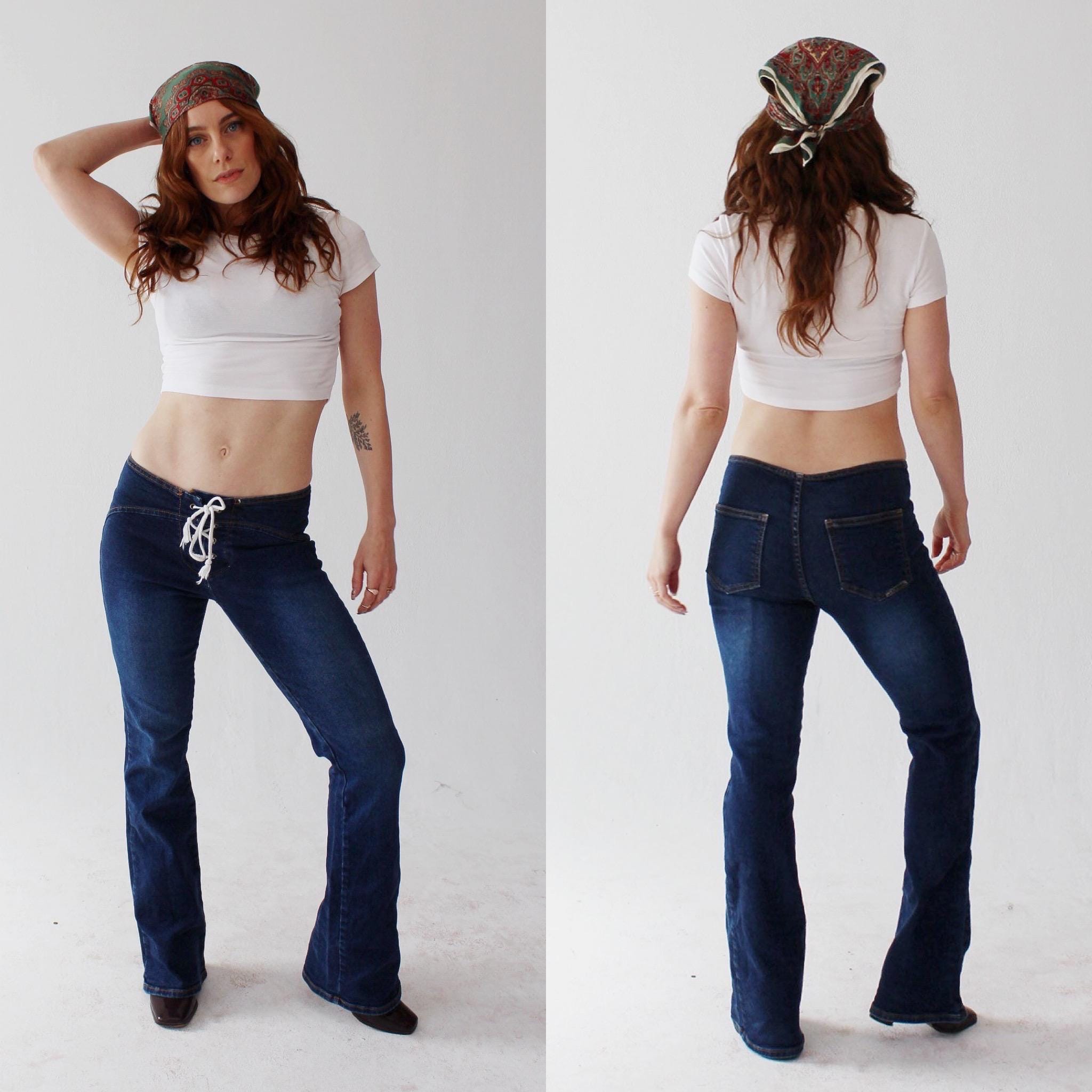 ローライズジーンズ - ブラジリアンレースフロントレースアップ