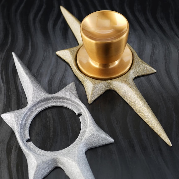 Starburst Sputnik Door Rosette Escutcheon Doorknob Backer